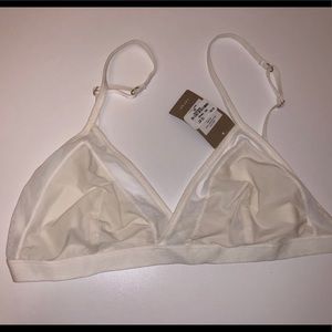 Madewell White Triangle Bralette